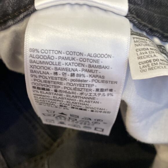 Levi’s 711 Skinny Gray Denim Jean w/Bleach Splatter Mid Rise Slim Fit NWT Sz18WS - Picture 6 of 13